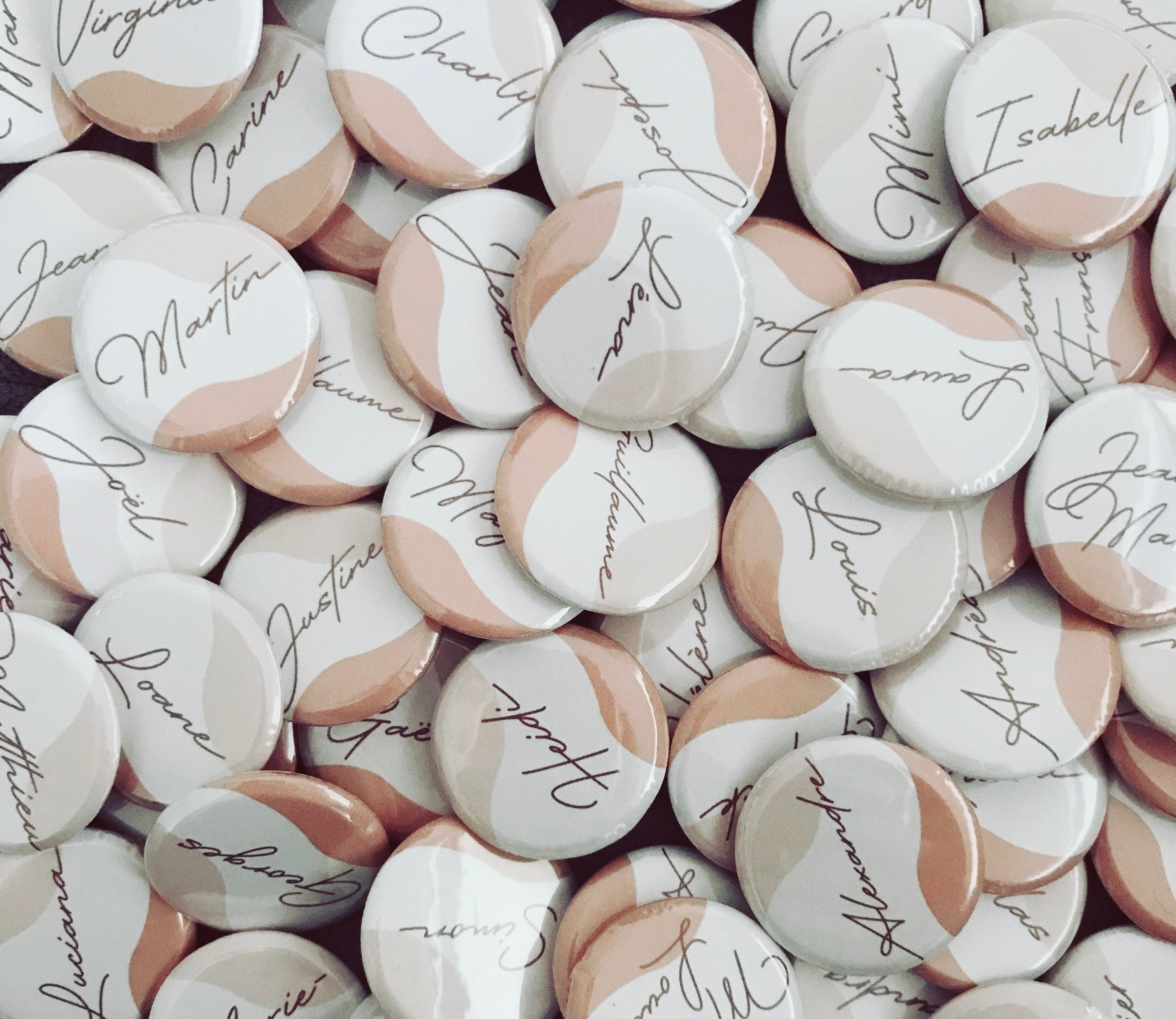 Badges mariage