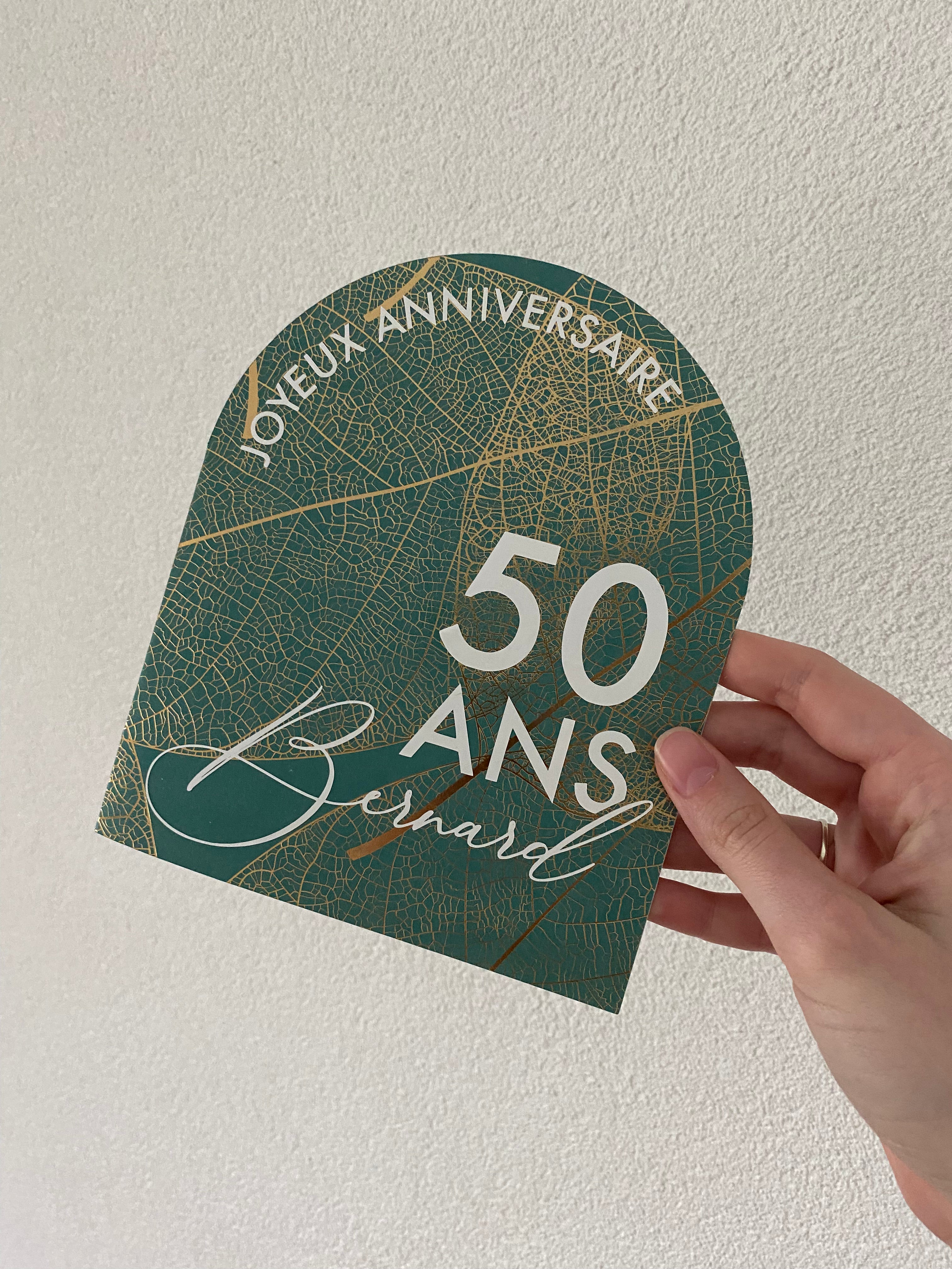 Carte anniversaire personnalisée