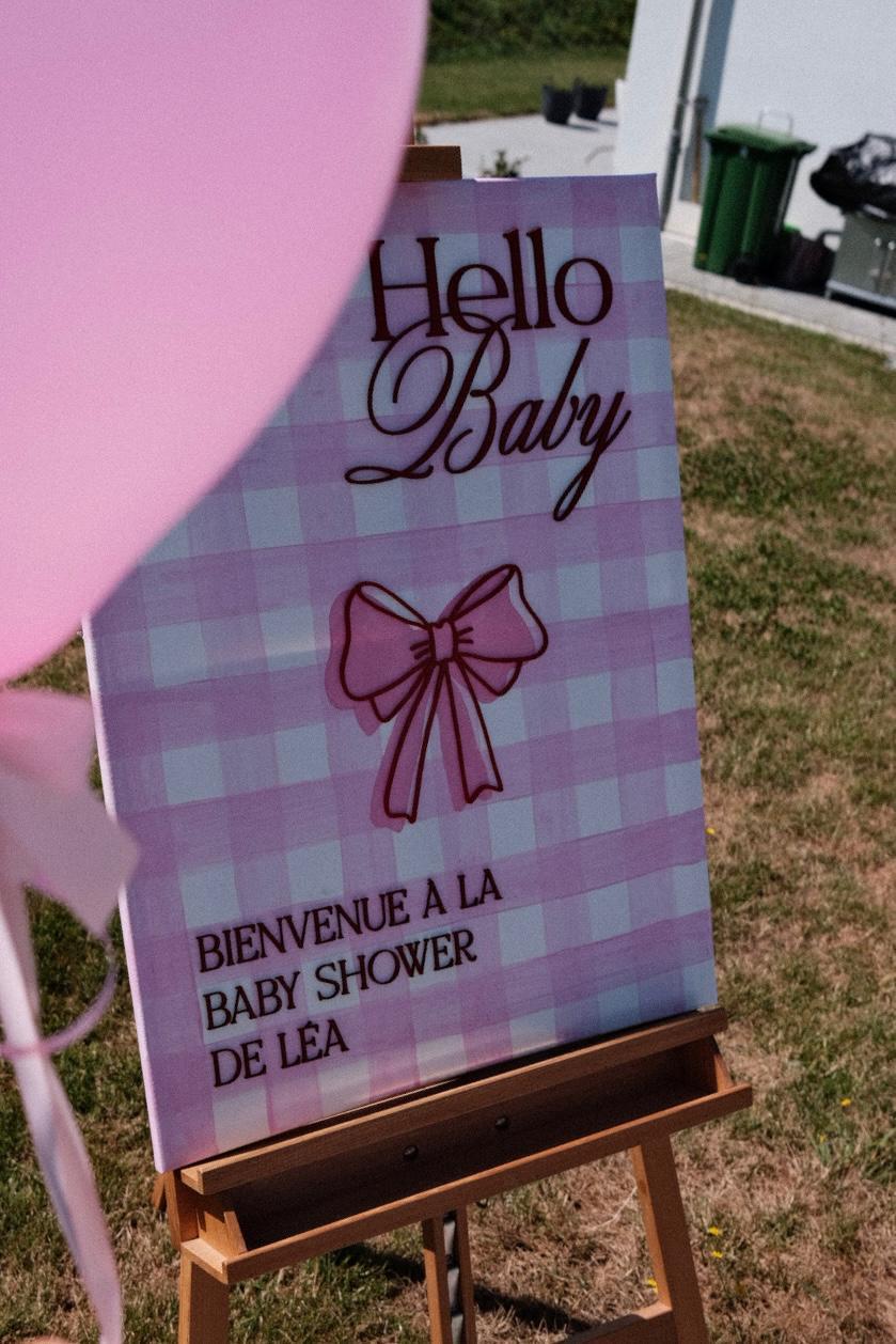 Panneau bienvenue baby shower